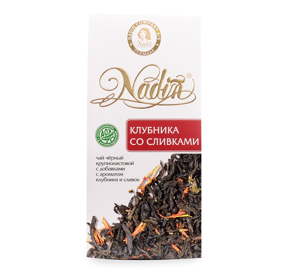 

Чай черный ароматизированный NADIN "Клубника со сливками"