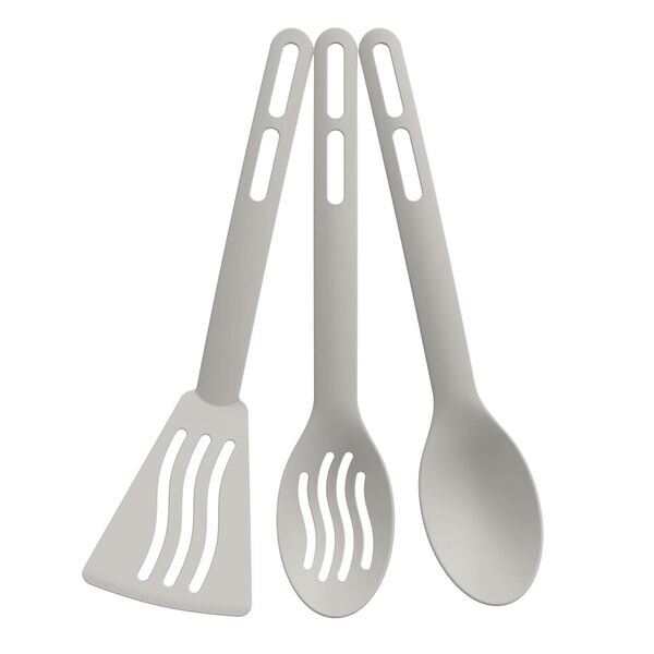 Набор кухонных принадлежностей Simple, 3 предмета, пластик, бежевый 24.5х6.5х4.5 см