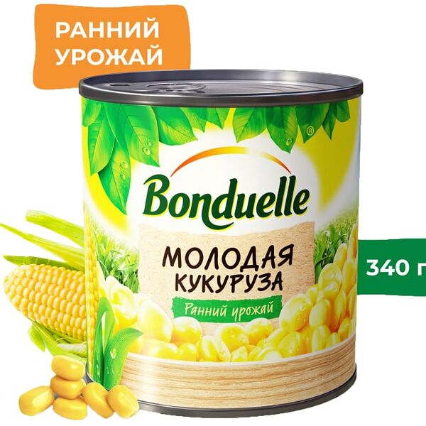 Кукуруза Bonduelle Молодая сладкая 340г