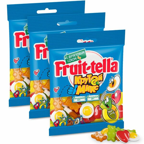 Мармелад Fruittella Крутой микс жевательный, 70г