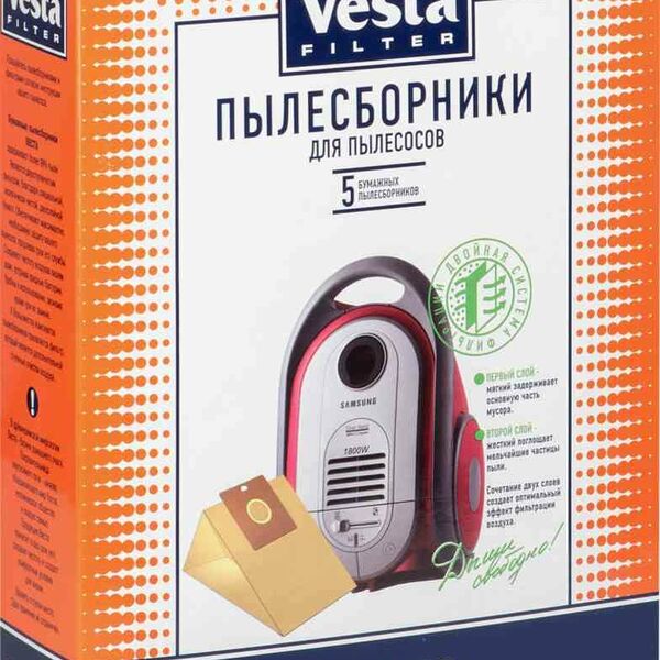 Пылесборники для пылесосов Samsung SM 07 5 шт ТМ Vesta Filter (Веста Филтер)