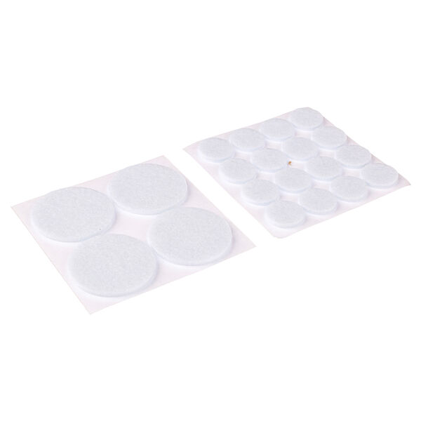 Vetta накладки-протекторы войлочные для мебели, 4 штуки 3,7 см, 16 штук 1,8 см, фетр