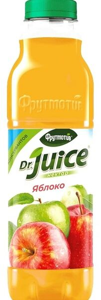 Нектар Фрутмотив Doctor Juice яблочный осветленный 900мл
