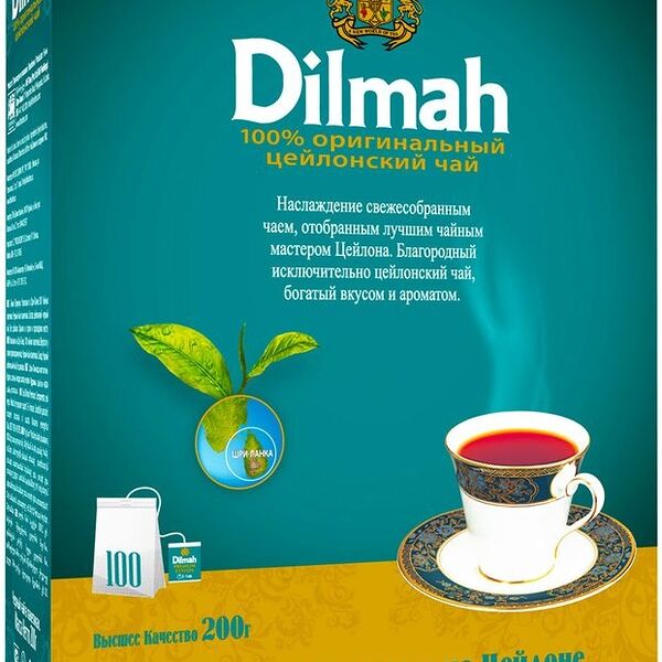 Чай черный Dilmah Цейлонский, 100 пак