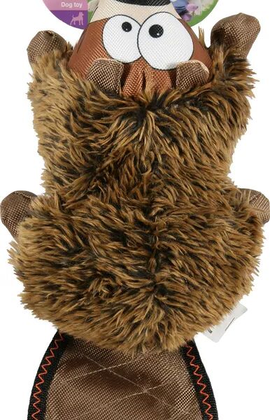 Игрушка плюшевая для собак Бобер Гектор 16х24х11см