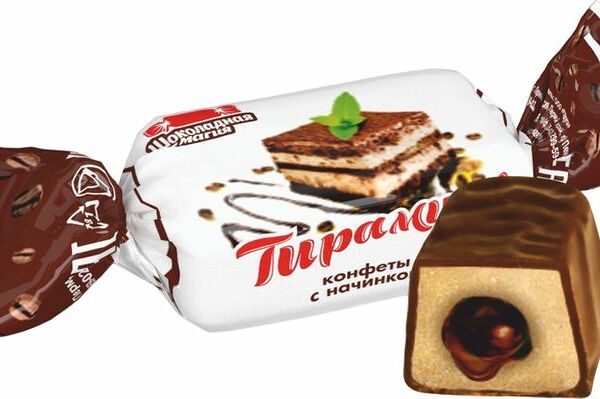 Конфеты Шоколадная Магия Тирамису помадные глазированные
