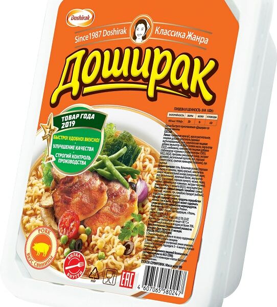 Лапша Доширак со вкусом свинины 90г