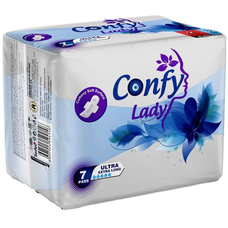 

Прокладки гигиенические Confy Lady Ultra Extra Long 7 шт.