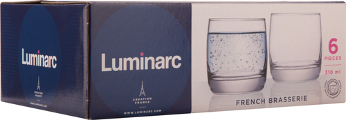 

Набор стаканов LUMINARC Французский ресторанчик, низкий, 310мл Арт. 01117, 6шт