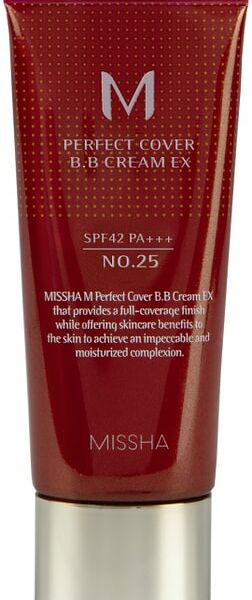 Тональный BB крем Missha М Perfect Cover EX Идеальное покрытие SPF42/PA+++  тон 25 20мл