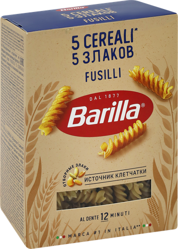 

Макароны Barilla Fusilli 5 Cereali 5 злаков 450 г