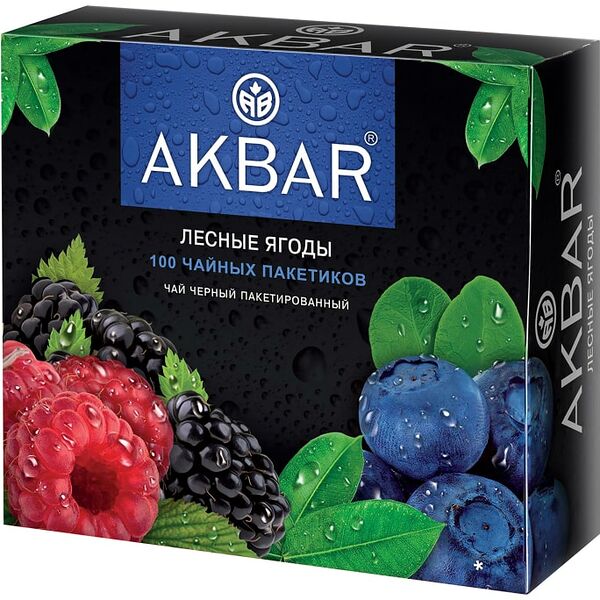 Чай черный Akbar Лесные ягоды 100*1.5г