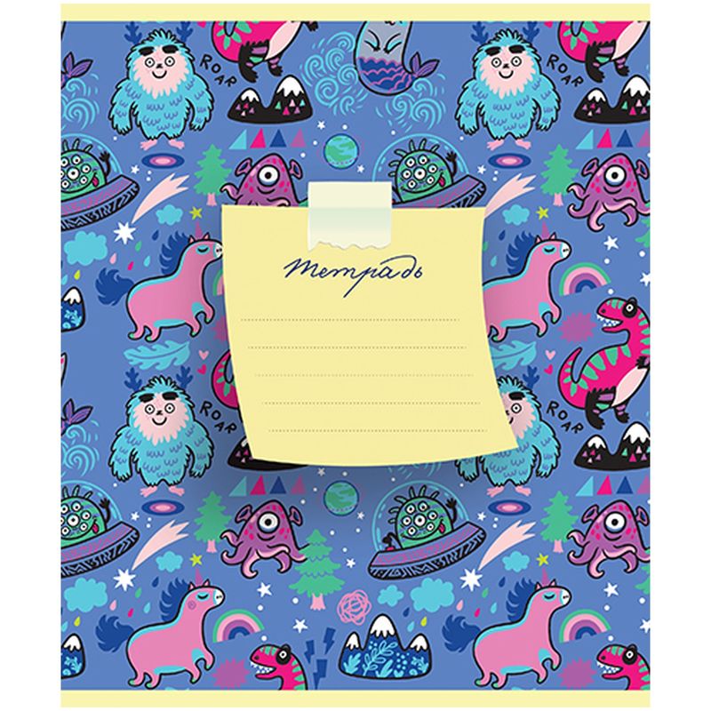 

Тетрадь ПЗБМ Лама и друзья А5 в линейку 12 листов в ассортименте 1 шт