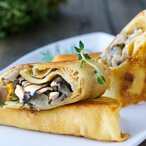 Блинчики с грибами и сыром (Готовая продукция)