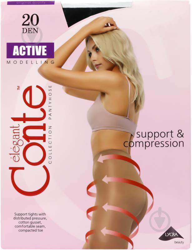 

Колготки Conte Elegant Active 20 den черные размер 3