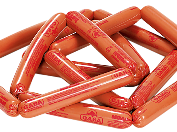 Сосиски САВА Молочные 1с ГОСТ вес до 1.1 кг