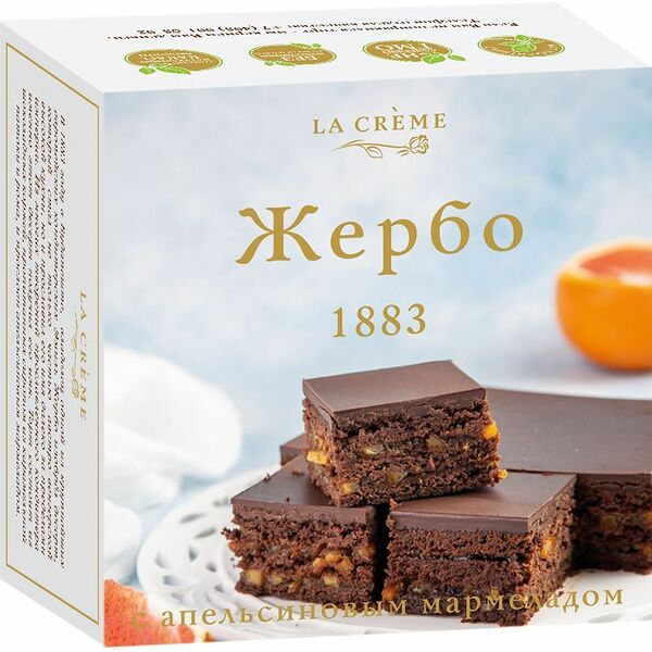 Торт La crème Жербо с апельсиновым мармеладом 400г