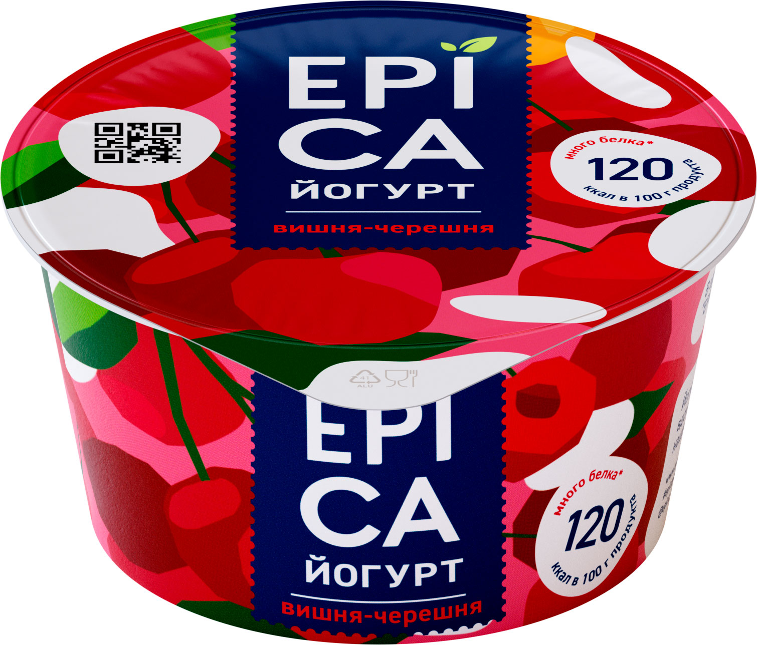 

Йогурт Epica с вишней и черешней 4.8%