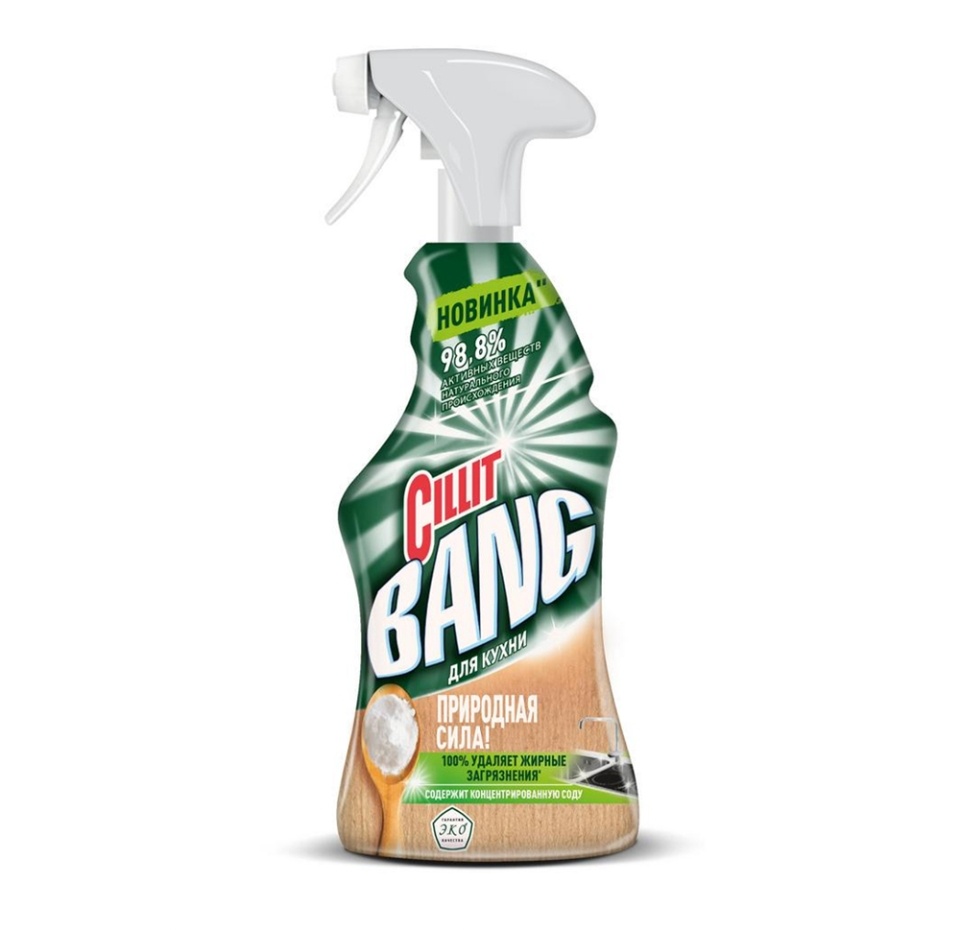

Средство чистящее для кухни Cillit Bang Природная сила с содой спрей 450 мл
