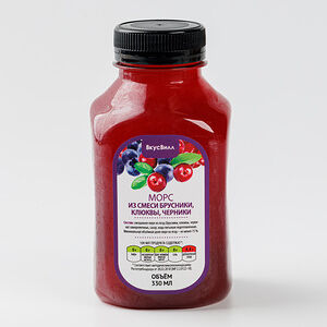 Морс брусника,клюква,черника