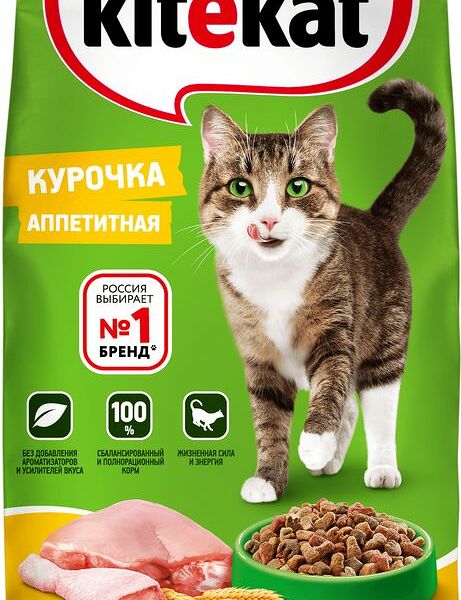 Kitekat сухой корм для кошек Курица