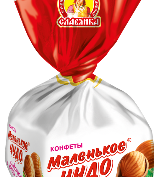 Конфеты Славянка Маленькое чудо сливочное вафельные глазированные вес до 250 г