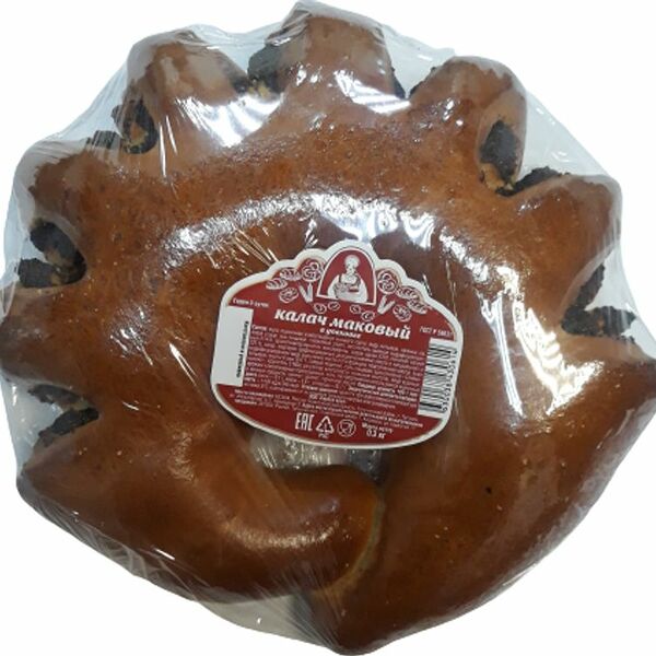Калач Киреевский ХК маковый 300г