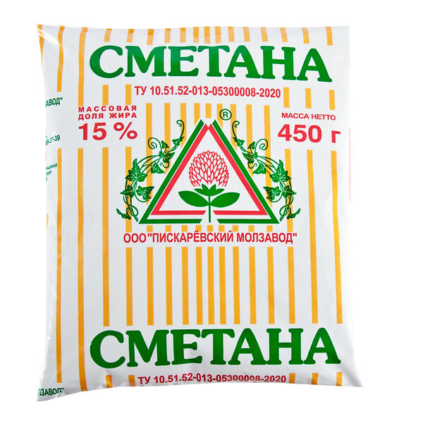 Сметана Пискаревский молочный завод, 15%