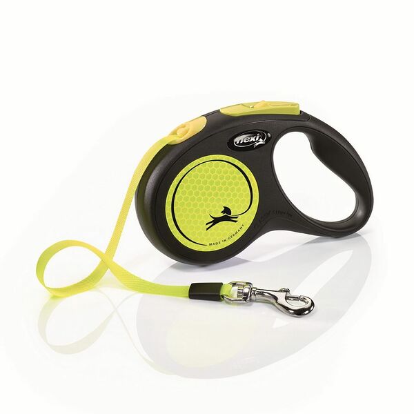 Рулетка Flexi Neon New Classic для собак до 15 кг, 5 м лента S