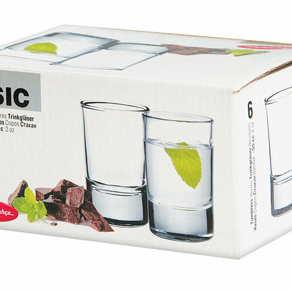 Набор из 6-ти стопок для водки Pasabahce Basic 55 мл