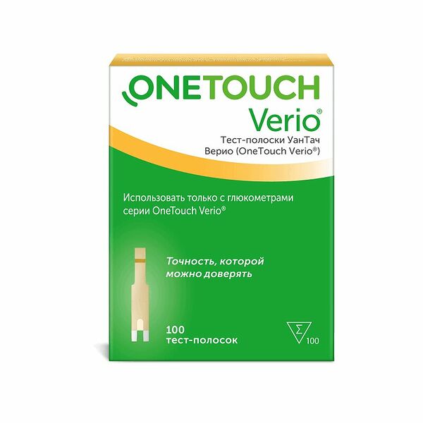 Тест-полоски OneTouch Verio 100 шт