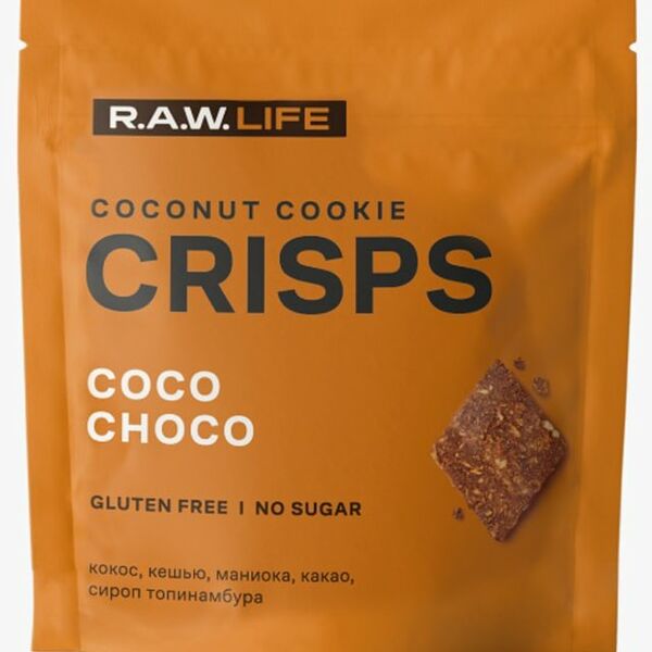 Печенье R.A.W. LIFE Crisps Кокос-Шоколад 35г
