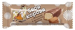 Десерт своя корова 40 г 23% глазированный с печеньем