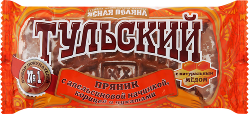 

Пряник Ясная Поляна Тульский Апельсин-корица-цукаты 140 г