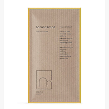 Шоколад белый веганский Banana Bread, Mojo Cacao