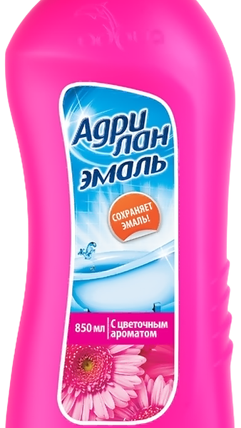 Чистящий гель для эмалированных ванн Адрилан с цветочным ароматом
