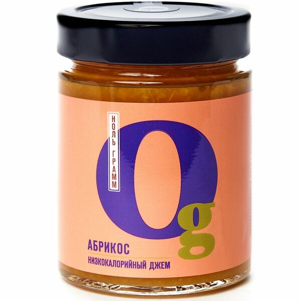 Джем низкокалорийный Абрикос с пребиотиком без сахара ТМ Ноль грамм