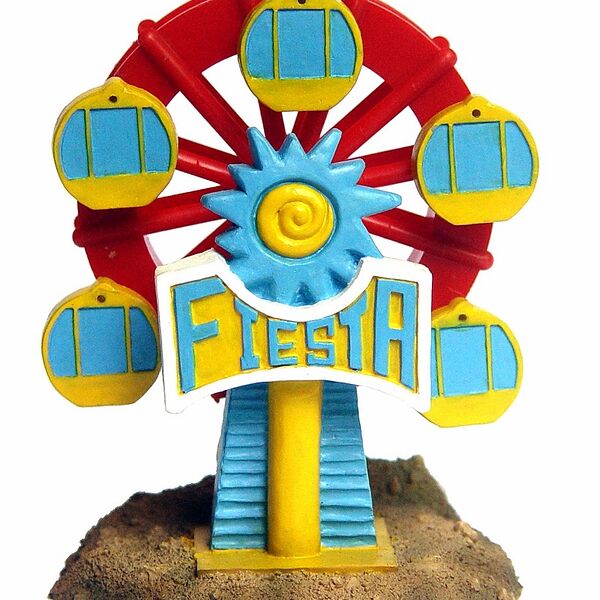 Декорация пластиковая Колесо обозрения 9,7х9х12 см