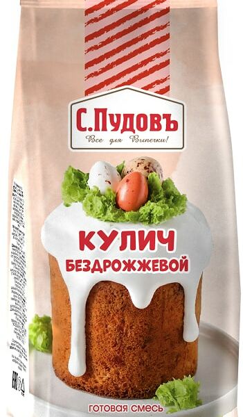 Смесь готовая С.Пудовъ Кулич бездрожжевой 400г
