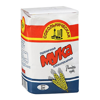 Мука пшеничная Сокольническая, 2кг