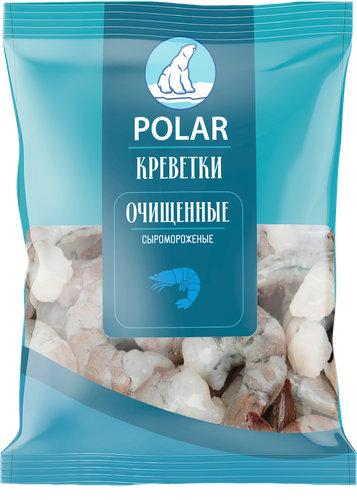 

Креветки Polar Королевские 41/50 очищенные сыромороженые 300 г