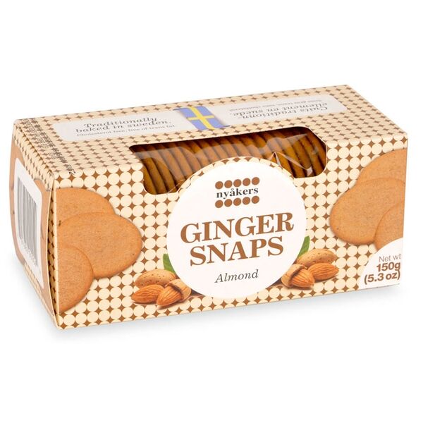 Печенье имбирное с миндалем Nyakers 150 г