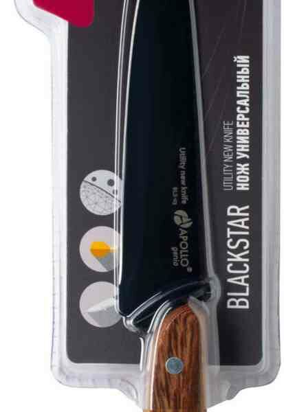 Нож универсальный Apollo Genio Blackstar, 11 см
