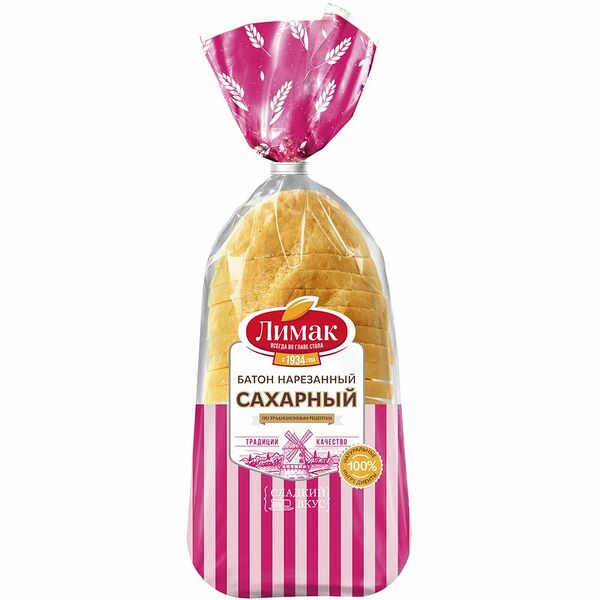 Батон Лимак Сахарный в нарезке