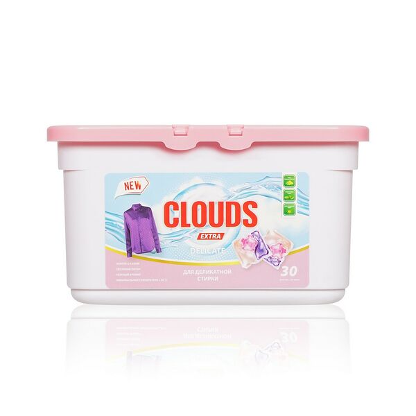 Капсулы капсулы для деликатной стирки Clouds Delicate 