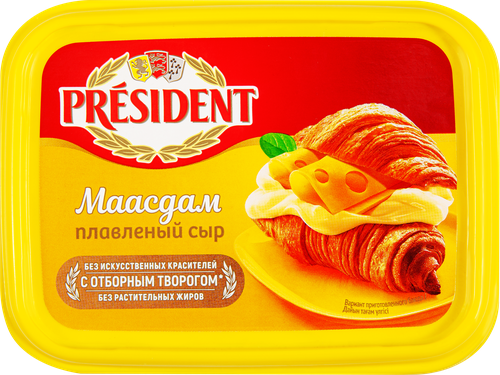 

Сыр плавленый President Маасдам 45% 400 г