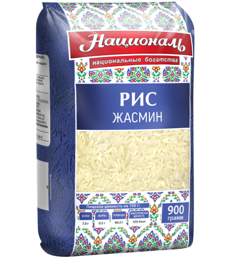 Рис Националь Жасмин длиннозерный шлифованный