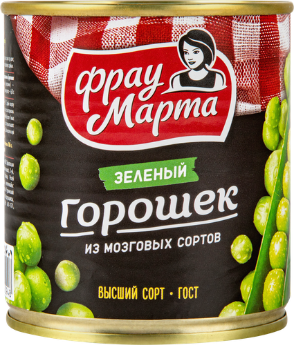 

Горошек консервированный Фрау Марта зеленый 310 г