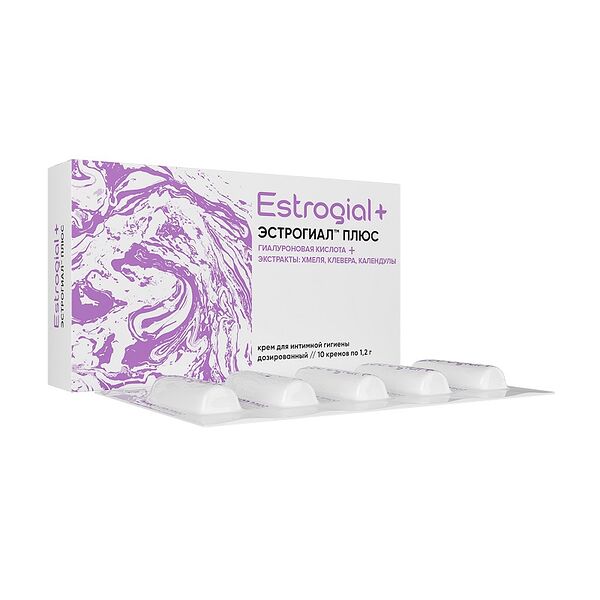 Эстрогиал Плюс Крем для интимной гигиены дозированный 1.2 г 10 шт