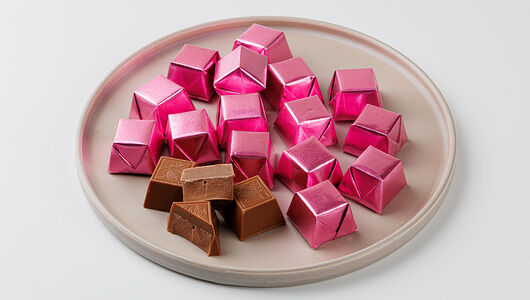 Шоколад молочный с клубникой, вес до 130 г